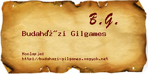 Budaházi Gilgames névjegykártya